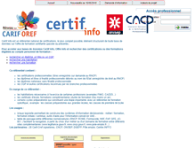 Tablet Screenshot of certifinfo.org